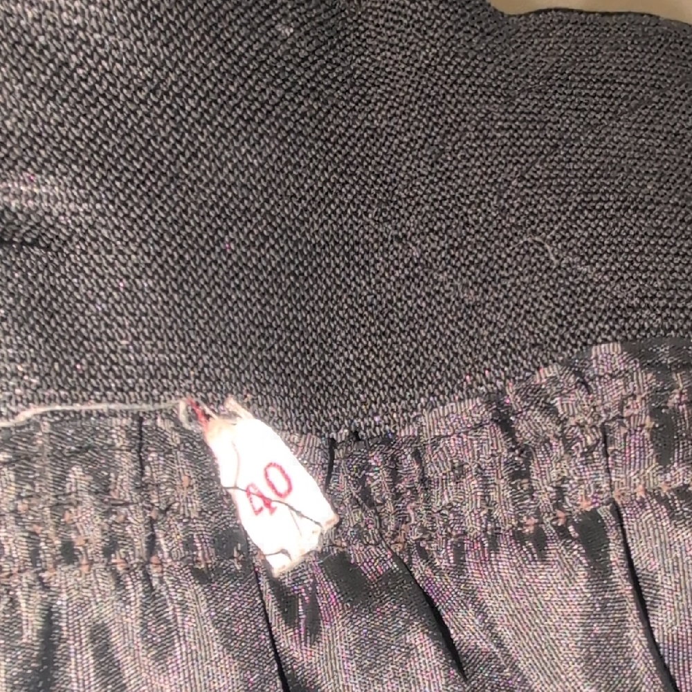 Retro Patchwork Leather Skirt - image 2